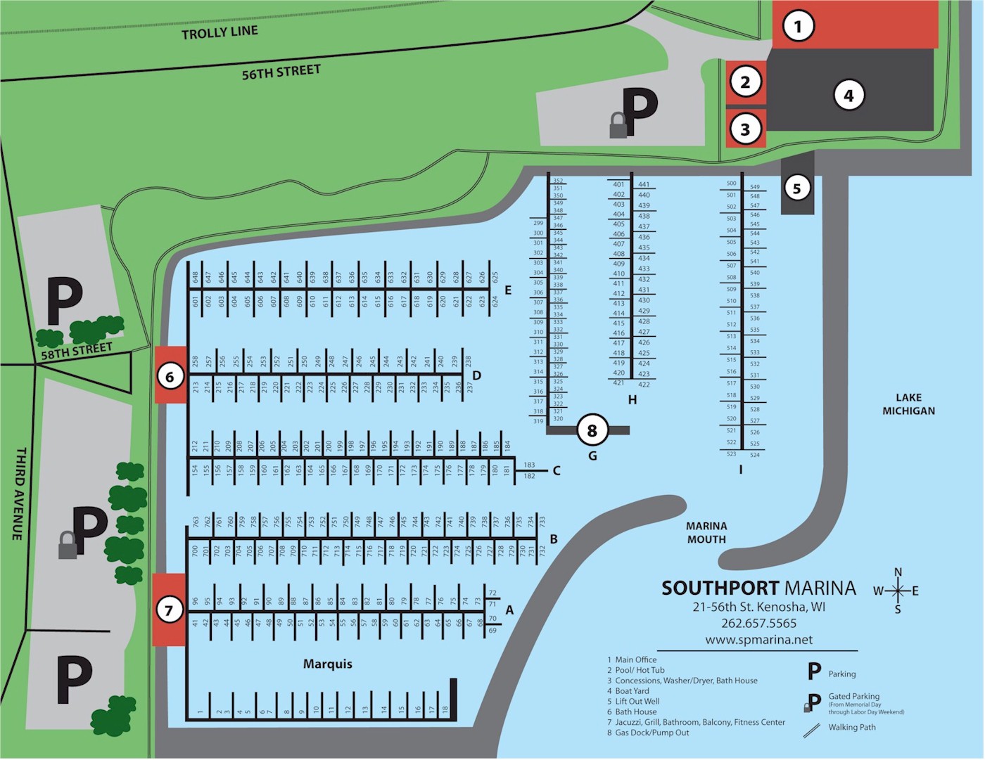 Southport Marina Map Southport Marina Map